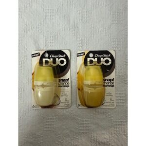 Chapstick DUO Tropical Pineapple Fresh Coconut Lip Balm 2 Pack New